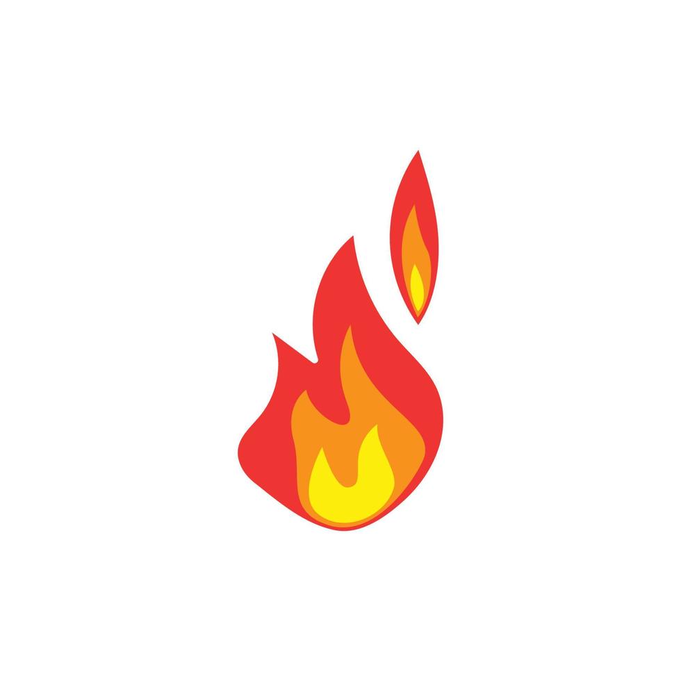 illustration de symbole d'icône de feu vecteur