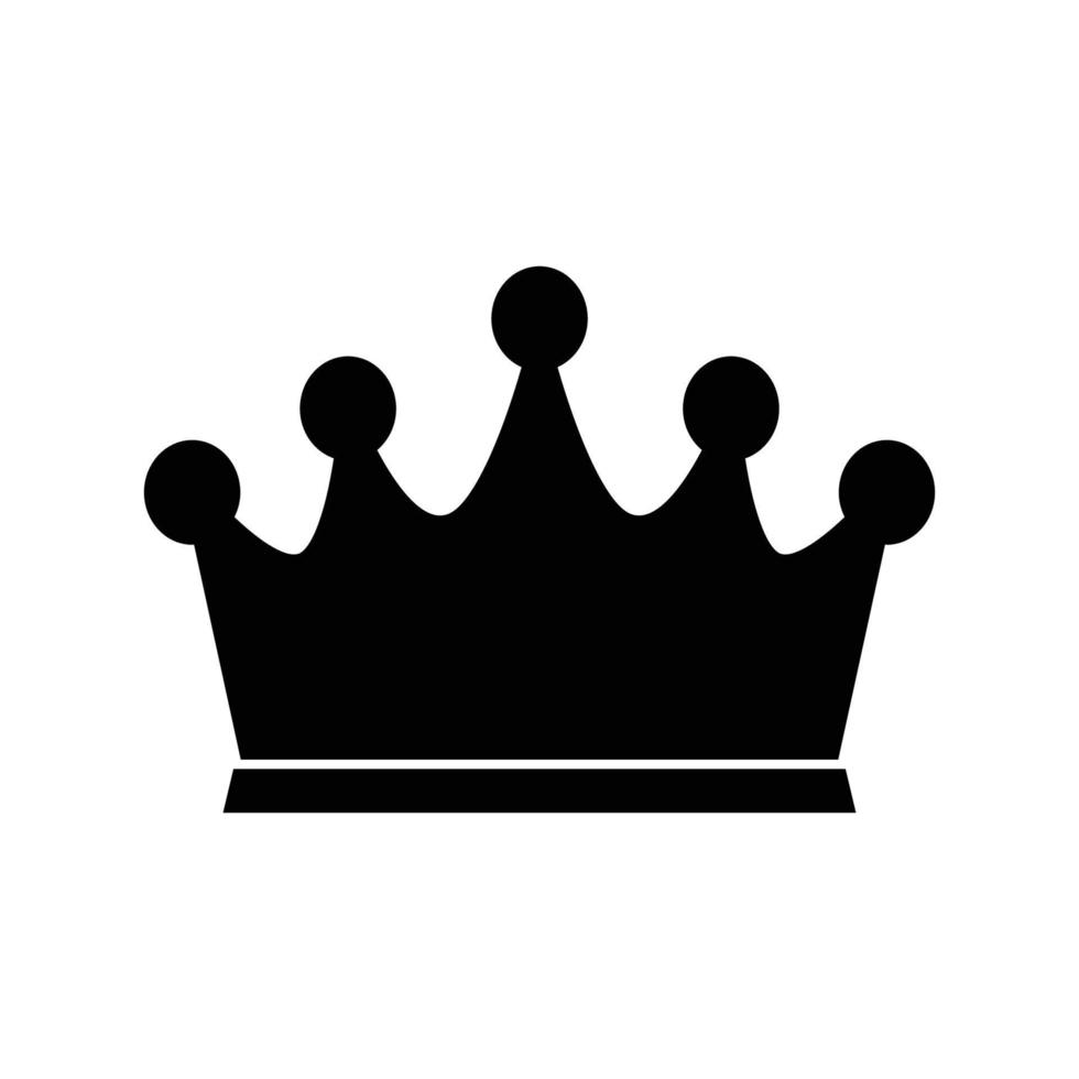 couronne symbole silhouette illustration conception vecteur