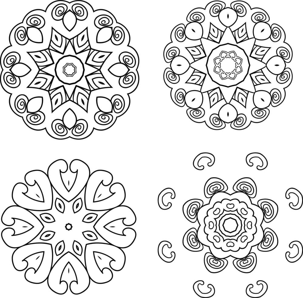 fond de mandala abstrait vecteur