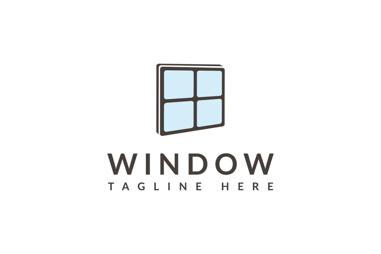 création de logo de fenêtre vecteur