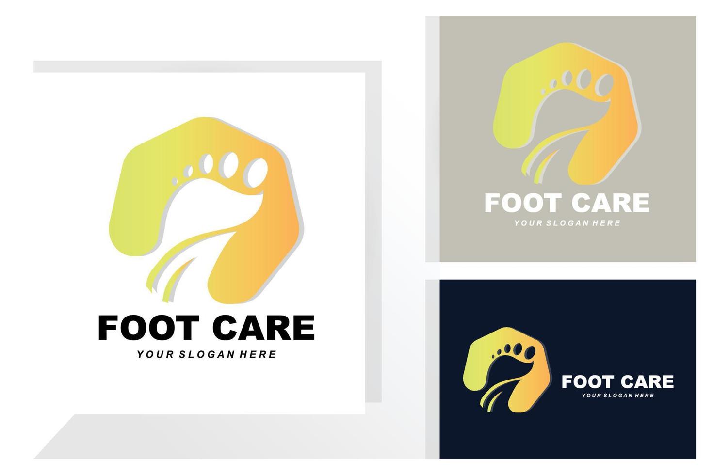 soins des pieds logo design santé illustration femme pédicure salon vecteur