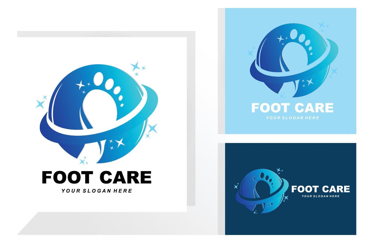 soins des pieds logo design santé illustration femme pédicure salon vecteur