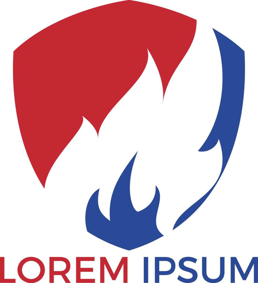 création de logo de flamme de feu. modèle de flamme de feu icône vectorielle concept de logo de pétrole, de gaz et d'énergie. vecteur