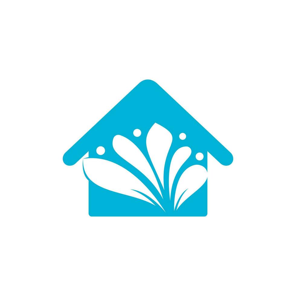 logo de maison de spa salon de bien-être de lotus et logo de spa d'entreprise. concept de modèle de conception saine de massage de logo de spa d'affaires. vecteur
