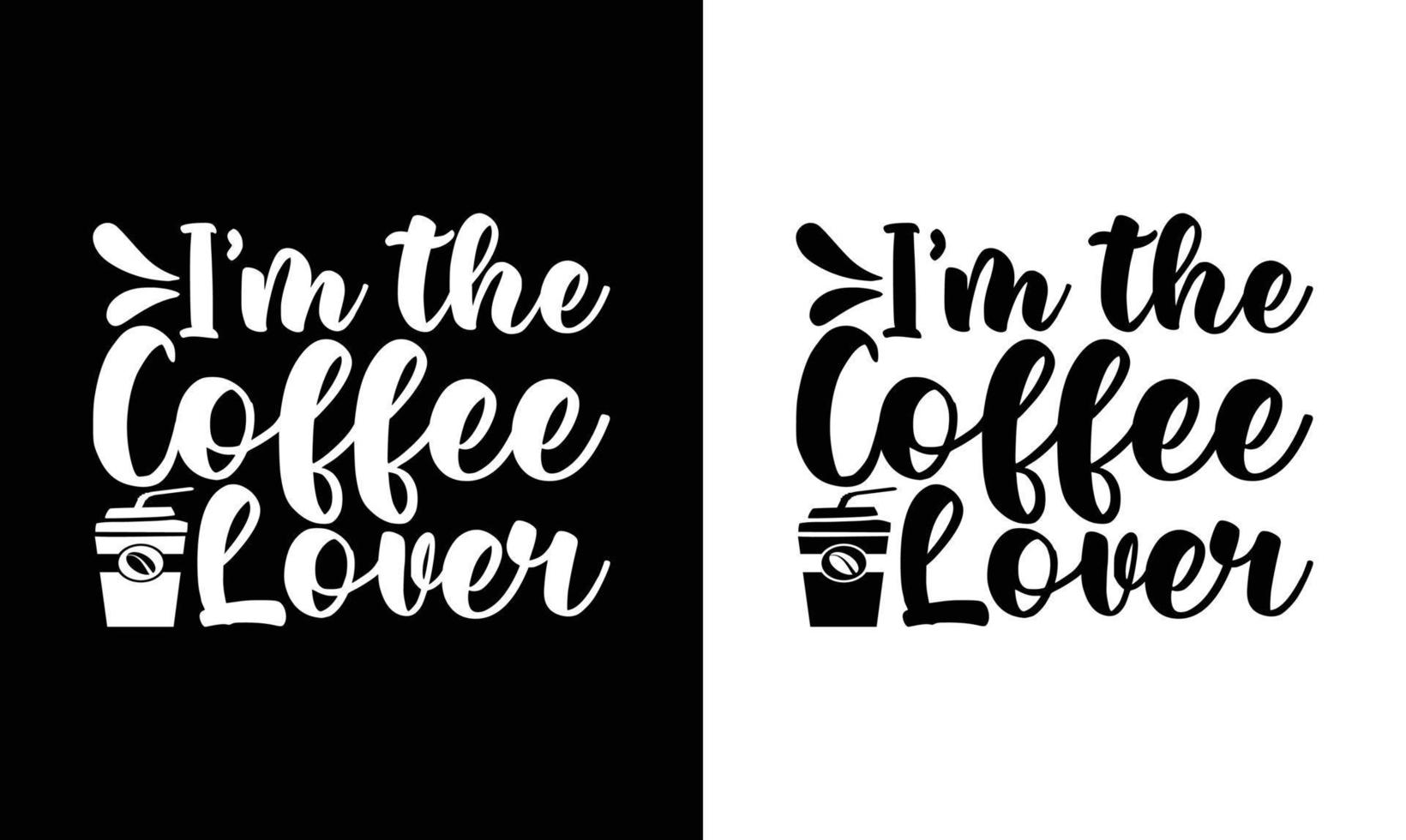 conception de t-shirt de citation de café, typographie vecteur