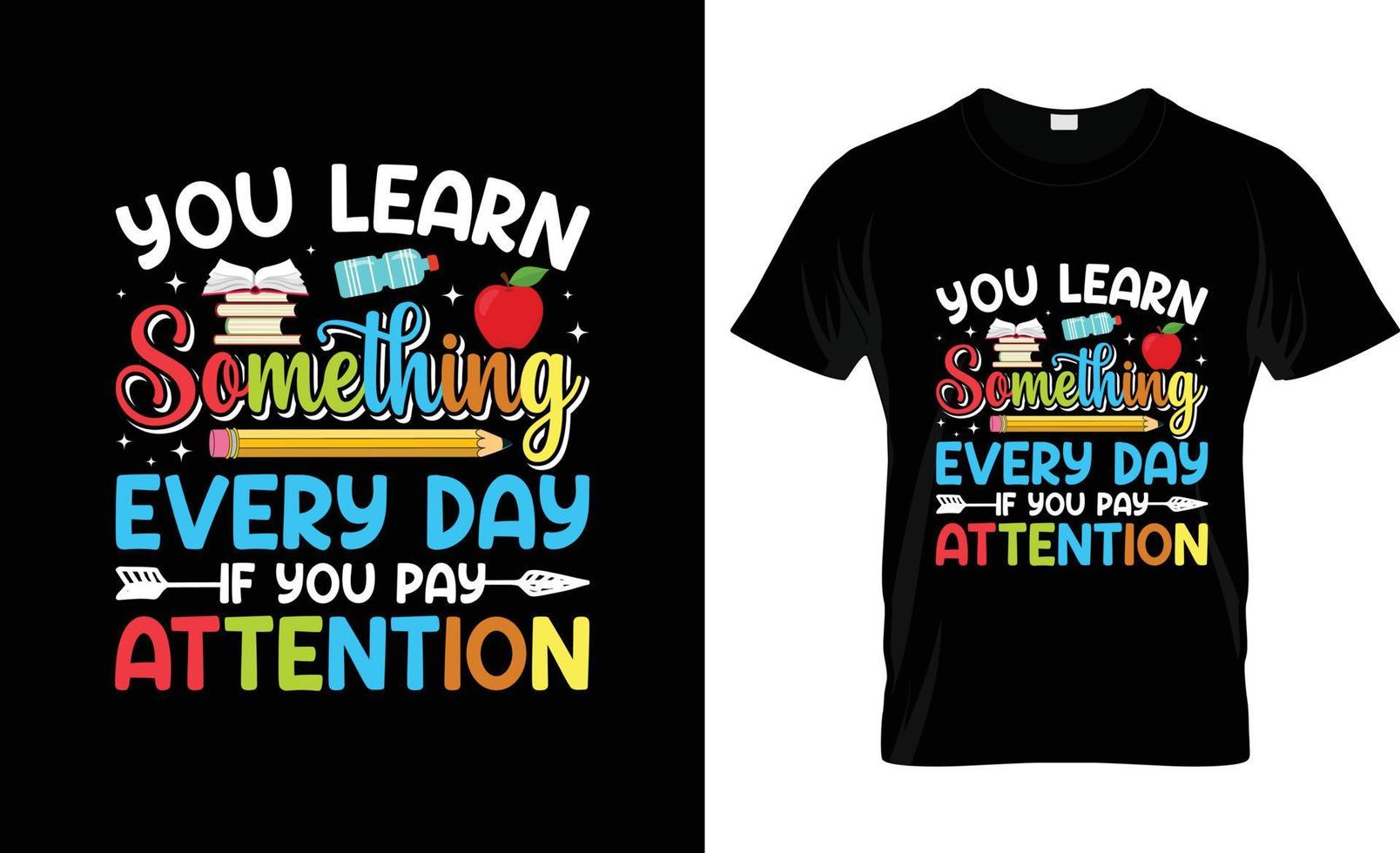 conception de t-shirt du premier jour d'école, slogan du premier jour d'école et conception de vêtements, typographie du premier jour d'école, vecteur du premier jour d'école, illustration du premier jour d'école