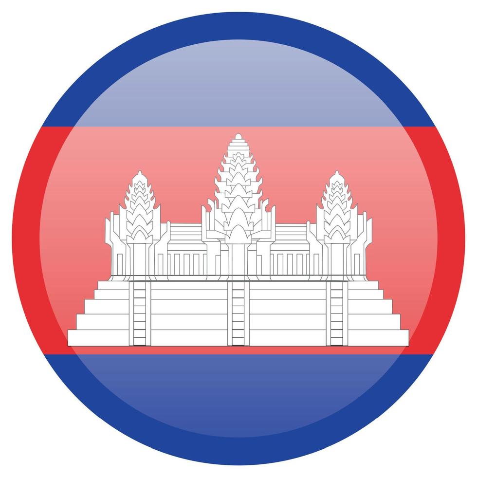 drapeau du cambodge. dimensions, proportions et couleurs précises des éléments vecteur