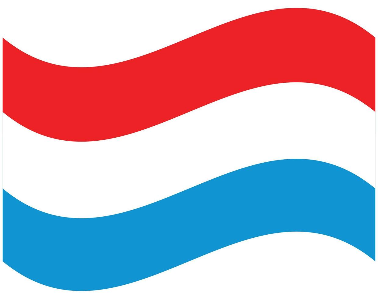 drapeau luxembourgeois. dimensions, proportions et couleurs précises des éléments vecteur