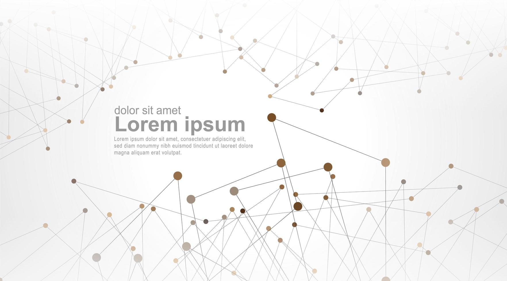 abstrait géométrique avec des lignes et des cercles de connexion vecteur