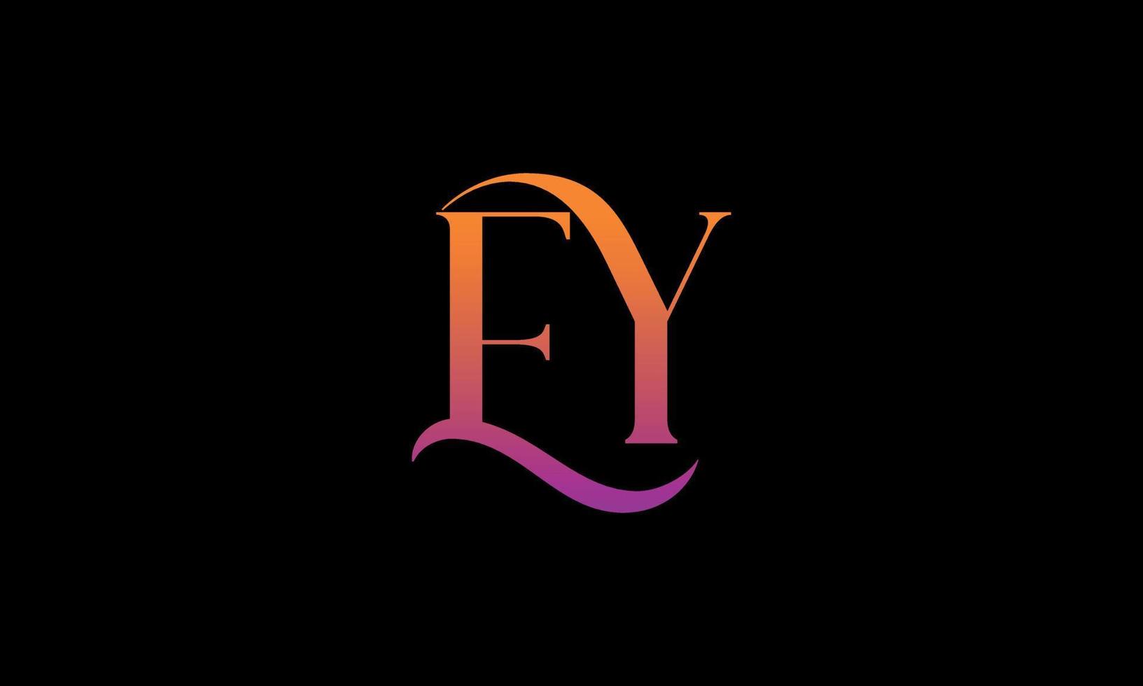 modèle gratuit de logo vectoriel lettre ey vecteur gratuit