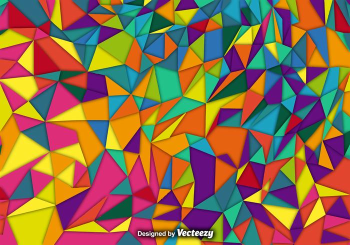 Fond vectoriel avec des polygones colorés