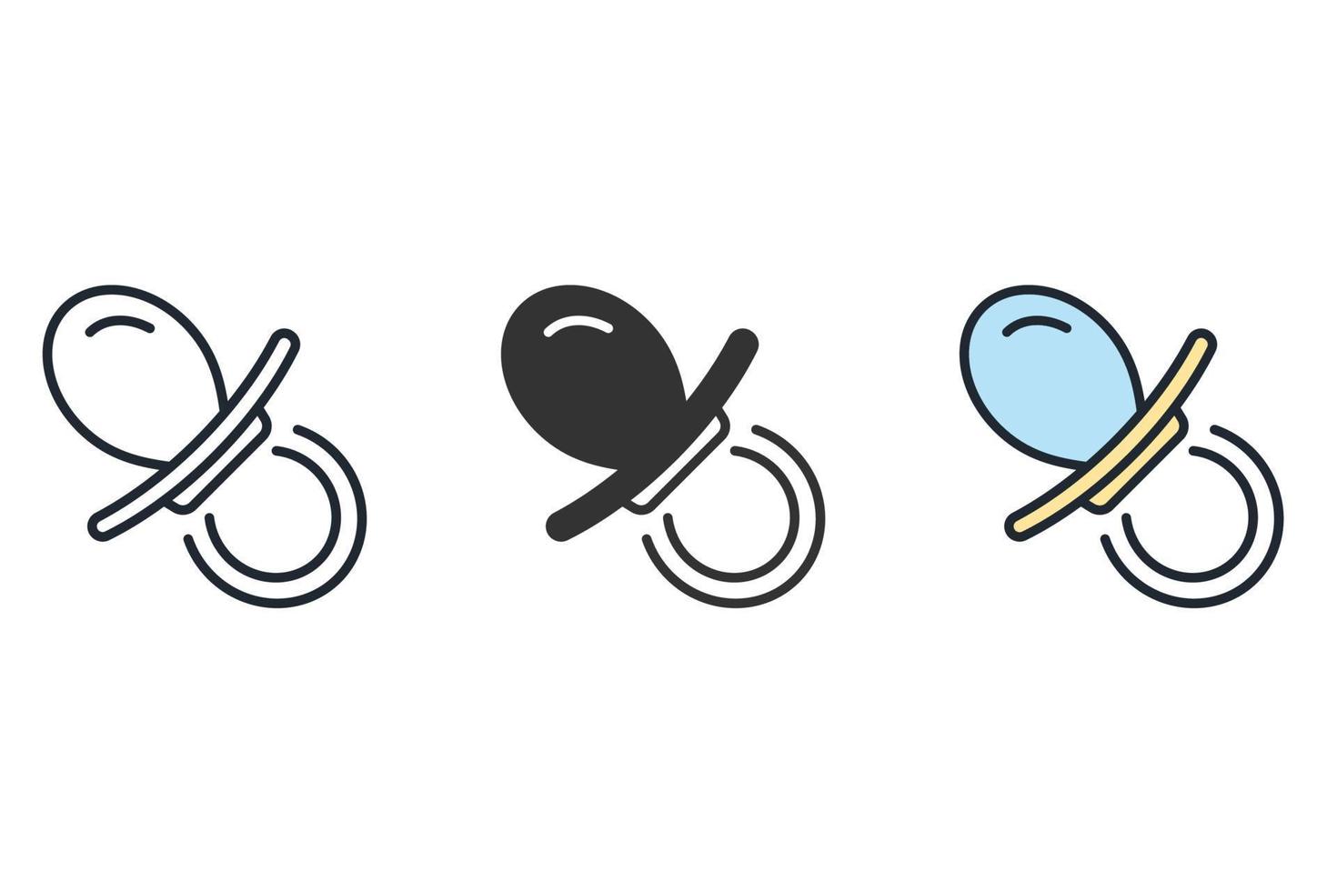 icônes de congé de maternité symboles éléments vectoriels pour le web infographique vecteur