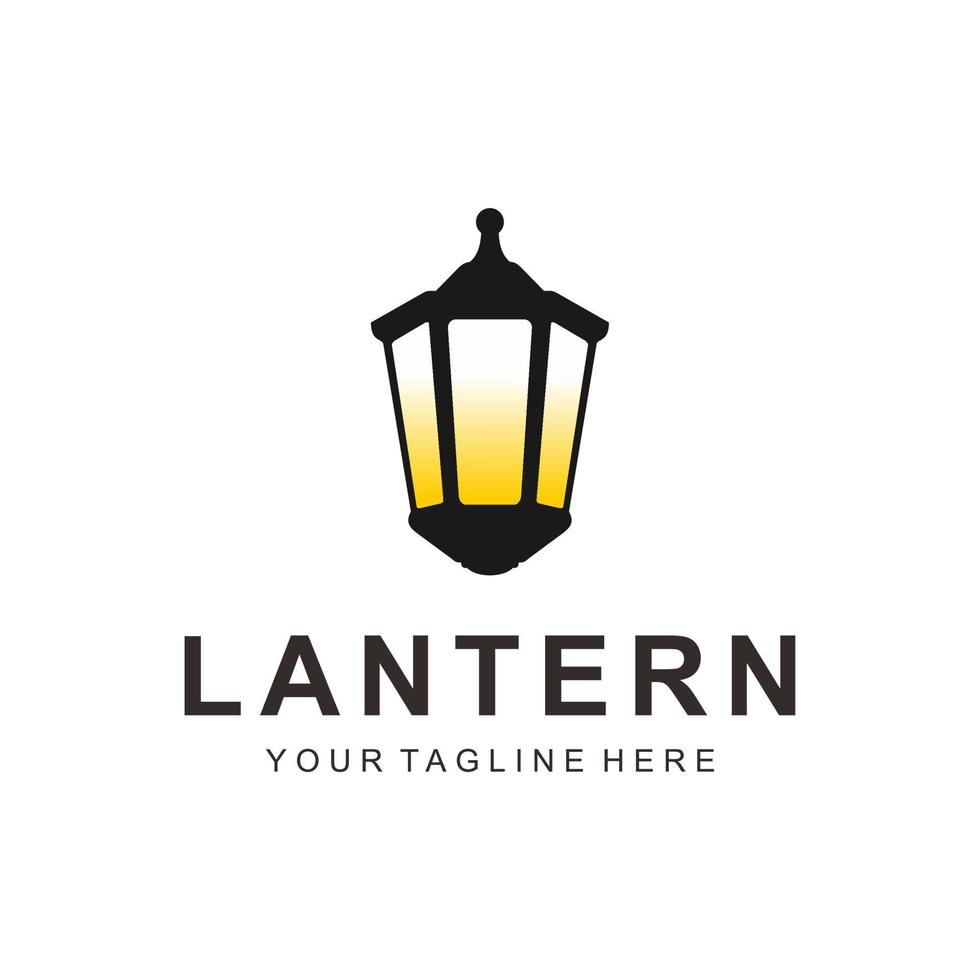 vecteur de logo de lanterne