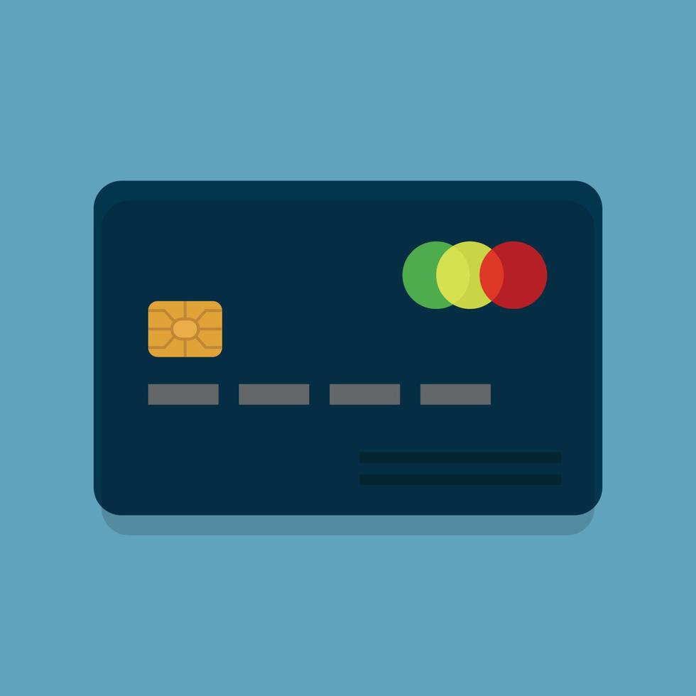 maquette de carte de crédit vecteur