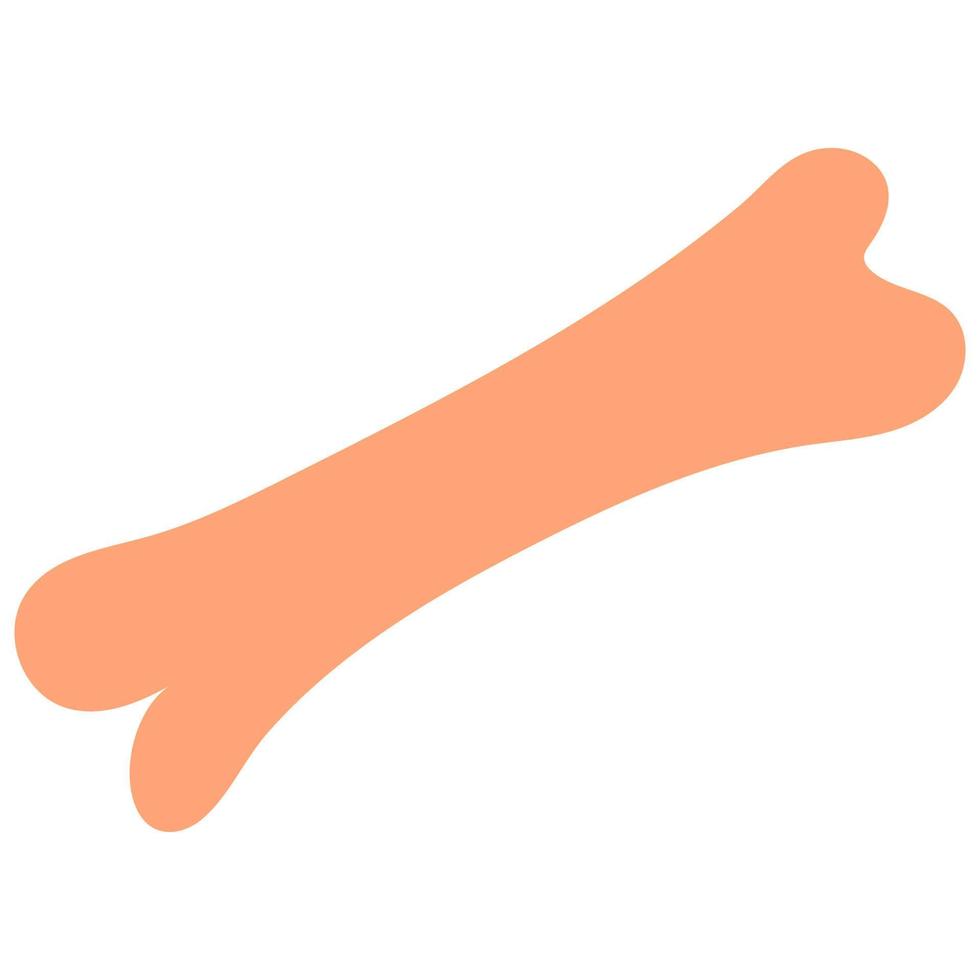 icône d'un os humain doodle dessiné à la main. élément graphique de conception unique. vecteur