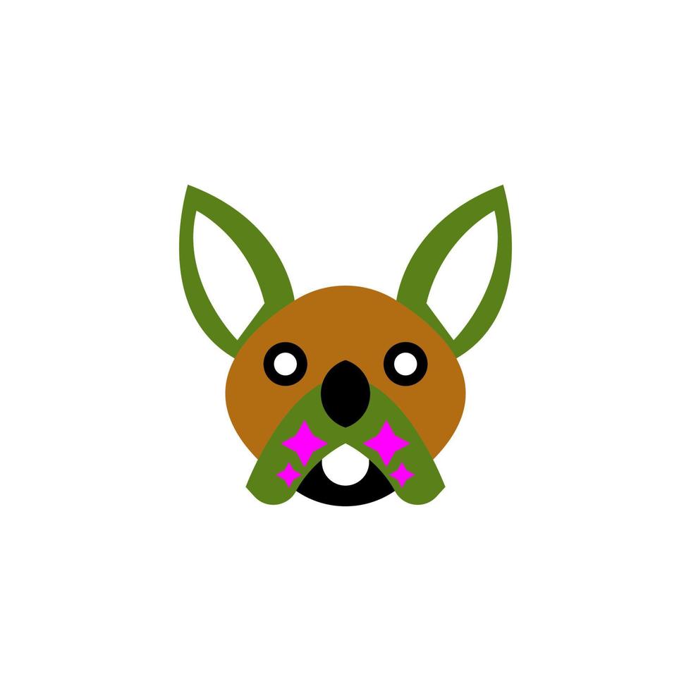 icône de tête d'écureuil animal vecteur