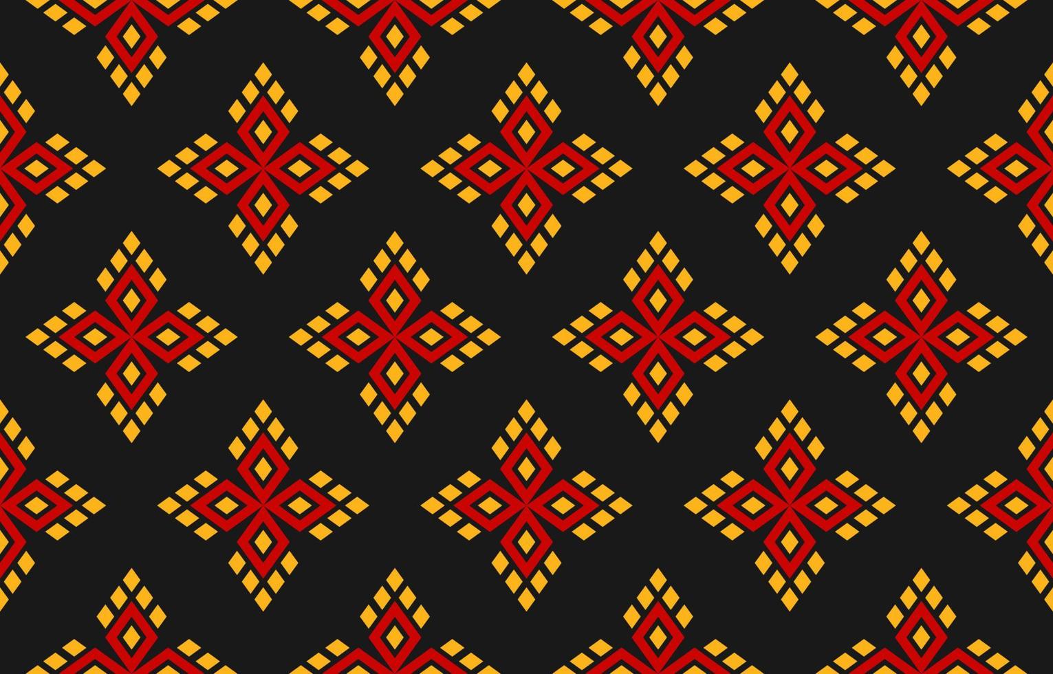 fond de motif de fleur de tissu. motif géométrique ethnique oriental sans couture traditionnel. vecteur