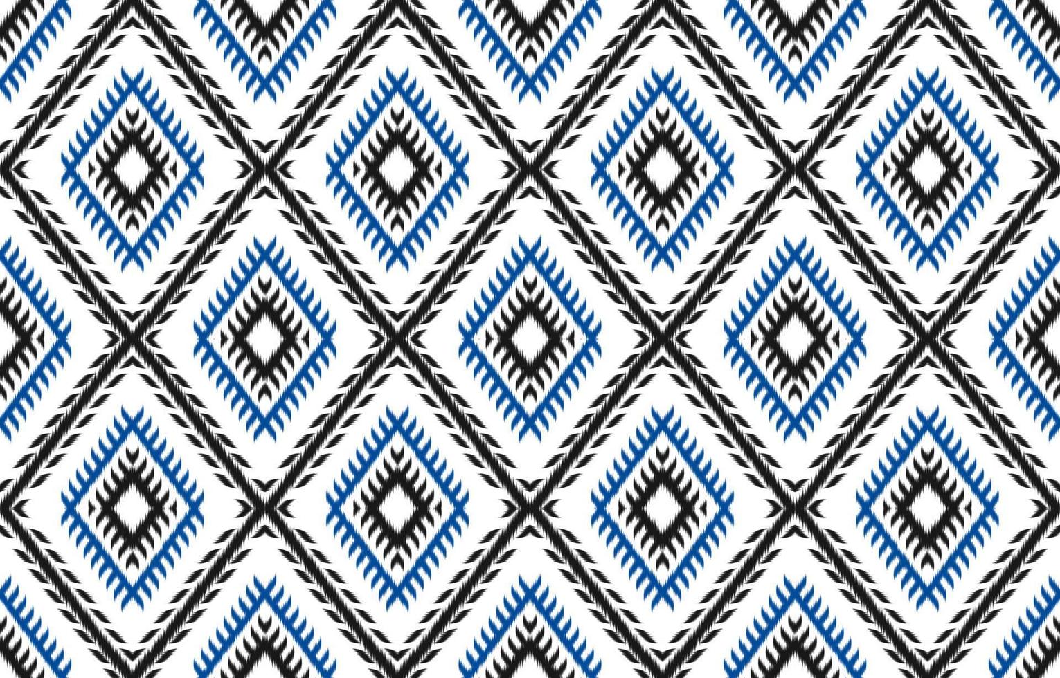 tissu ikat art. motif géométrique sans couture ethnique en tribal. style américain, mexicain. vecteur