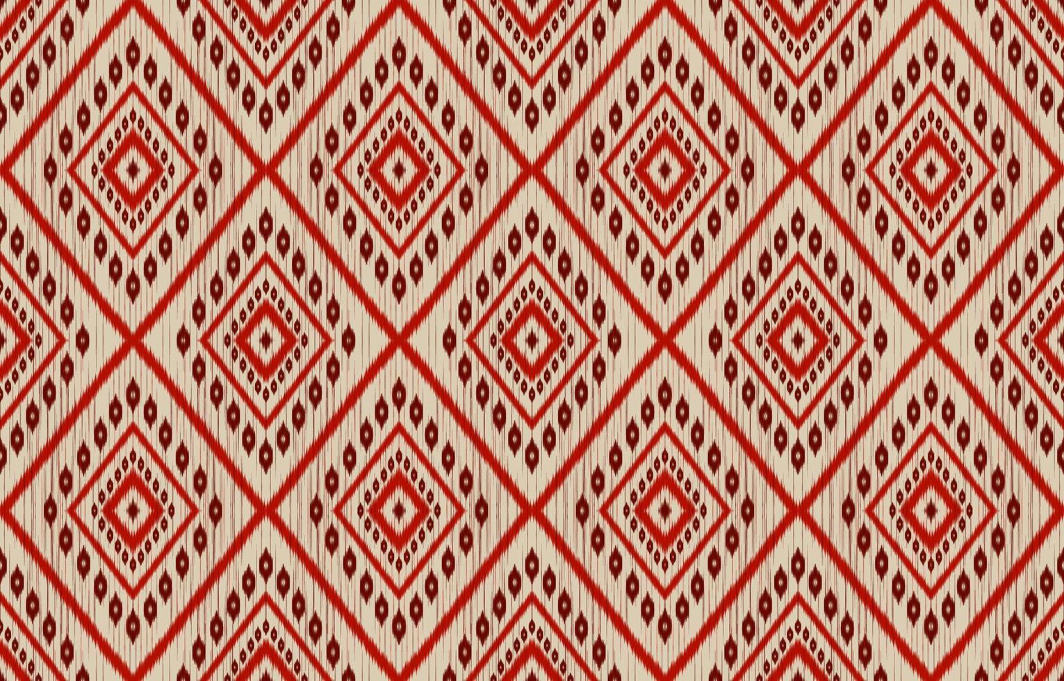 tissu ikat art. motif géométrique sans couture ethnique en tribal. style indien. vecteur