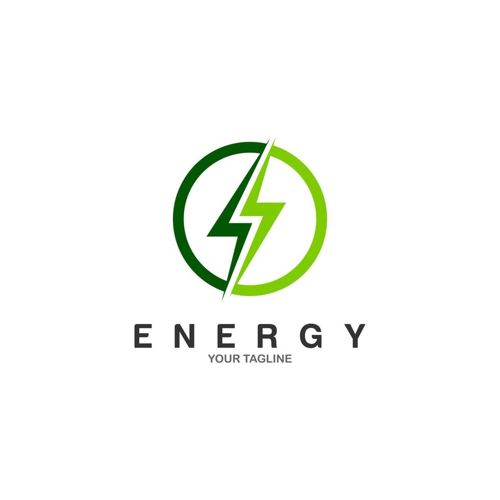 modèle de vecteur de logo énergie verte