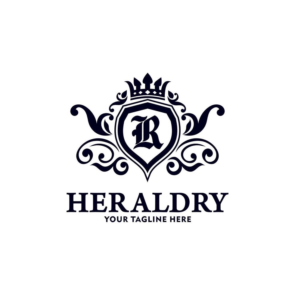 modèle vectoriel de collection de logo héraldique