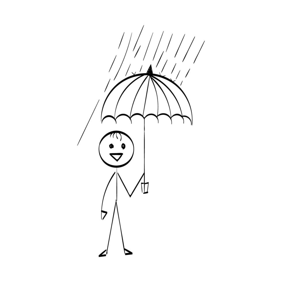 illustration de personnage de stickman de vecteur