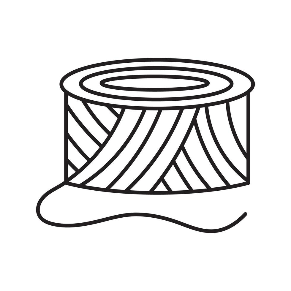 illustration de conception d'icône de vecteur de boule de fil