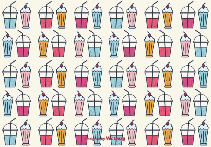 Smoothie et Milkshake Vector Background