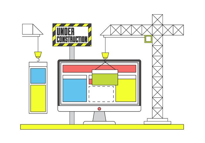 Icônes gratuites de construction de site Web vecteur