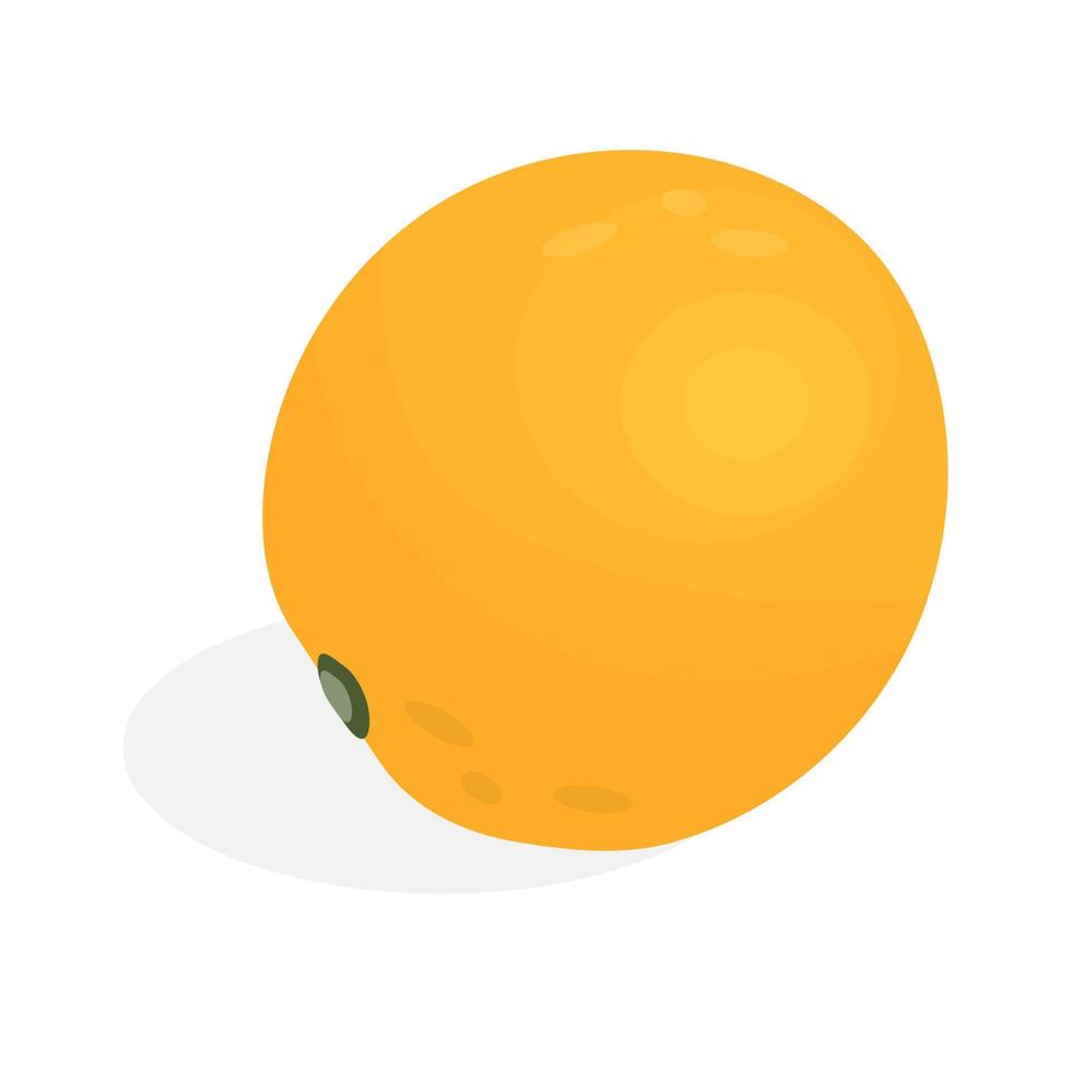 dessin animé orange isolé sur fond blanc. illustration vectorielle vecteur