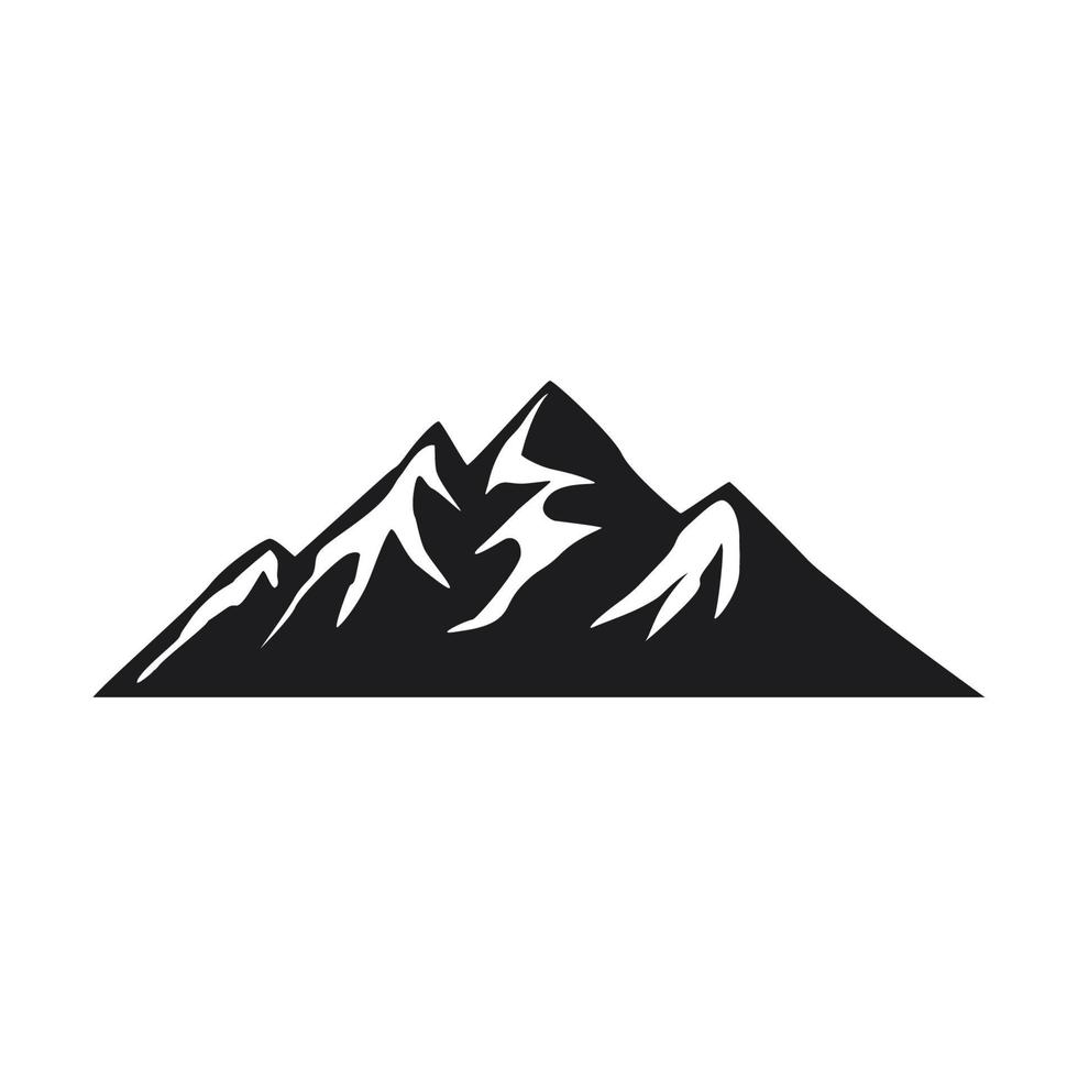 icône de montagne sur fond blanc vecteur
