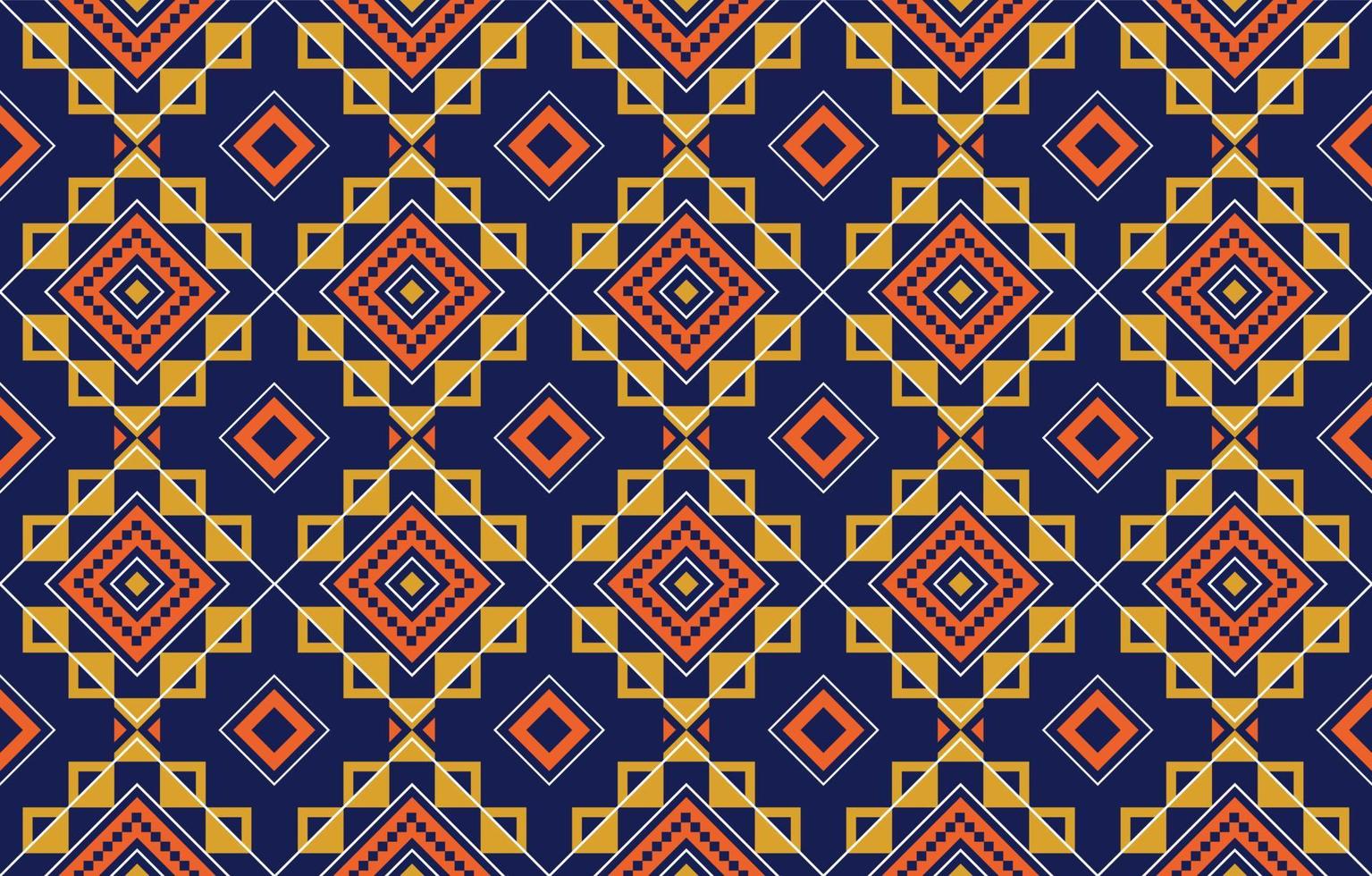 abstrait géométrique tribal ethnique ikat folklore diamants oriental motif sans couture conception traditionnelle pour le fond tapis papier peint vêtements tissu emballage impression batik folk illustration vectorielle en tricot vecteur