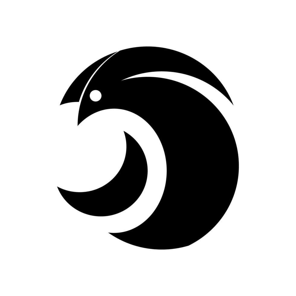 création de logo abstrait oiseau vecteur