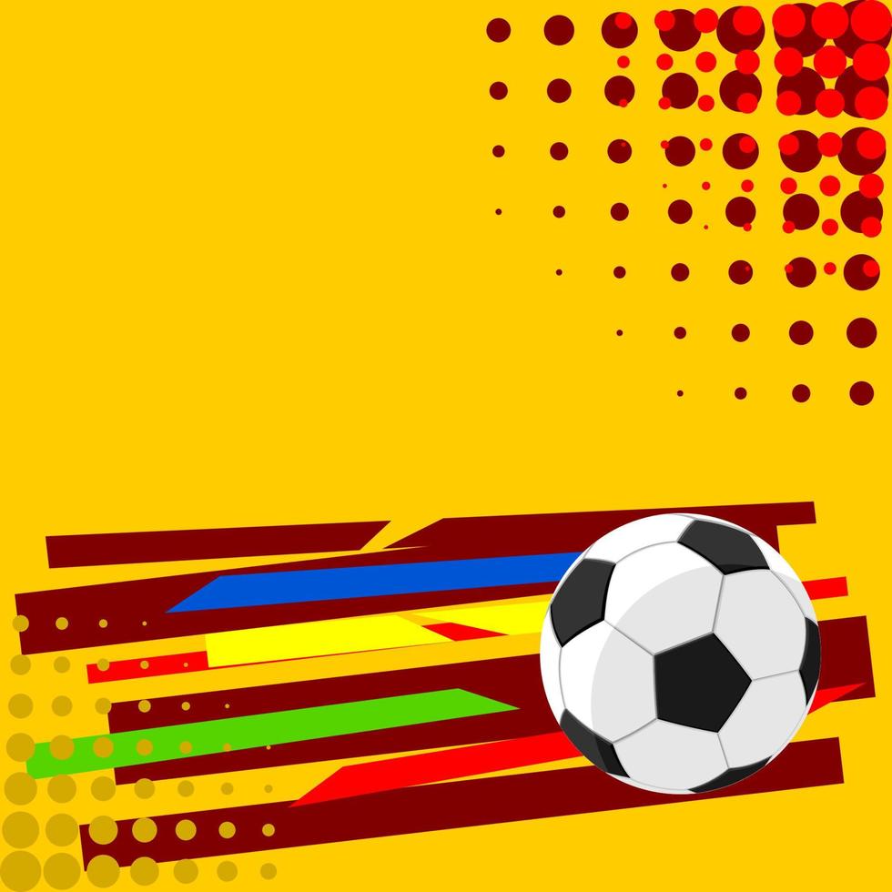 formes modifiables et illustration vectorielle de points de demi-teintes d'angle pour l'arrière-plan du texte sur le sport de football vecteur