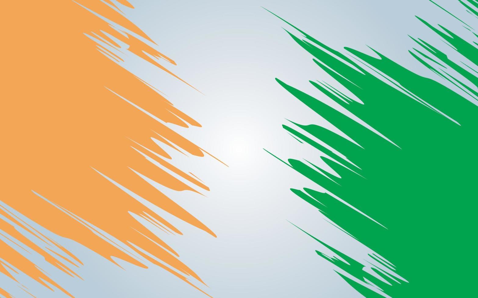drapeau indien couleurs grunge peinture fond vecteur
