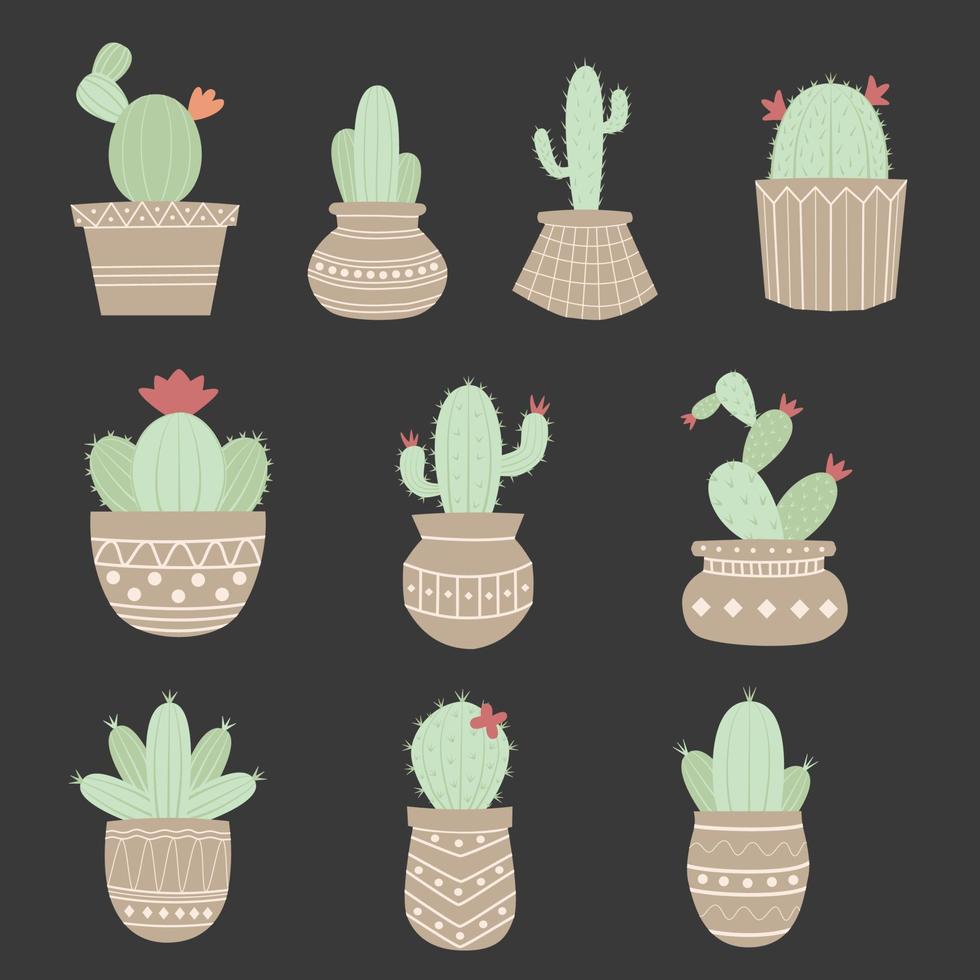 art vectoriel de plante de cactus