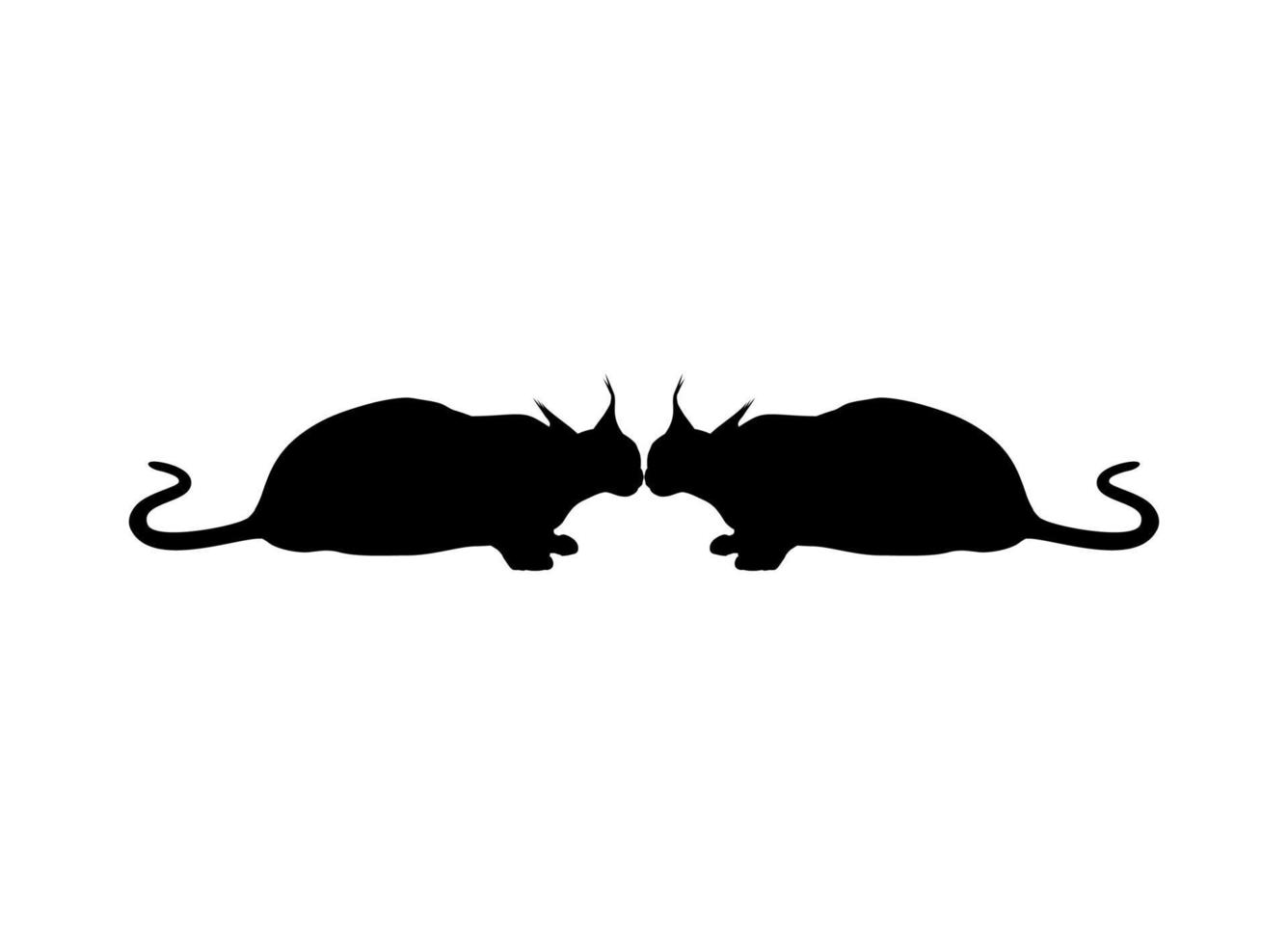 silhouette de chat caracal pour logo, pictogramme, site Web ou élément de conception graphique. illustration vectorielle vecteur