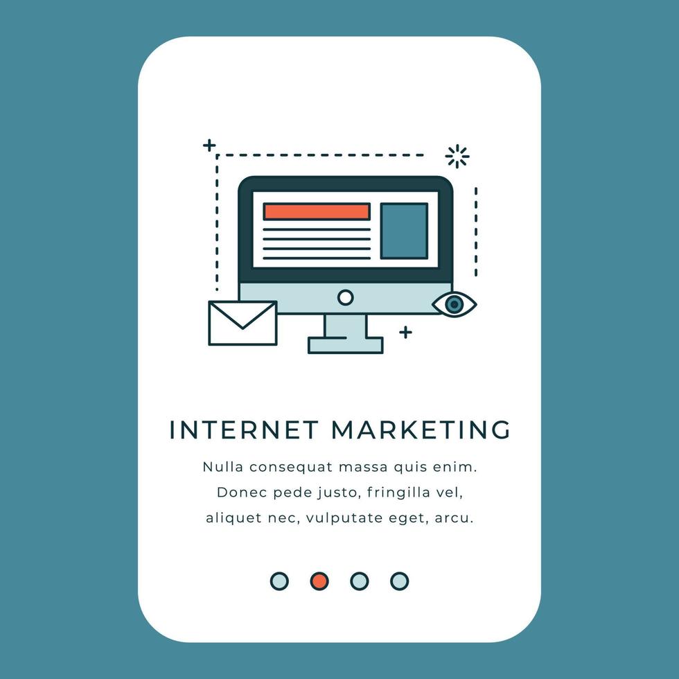 illustration de marketing internet vecteur