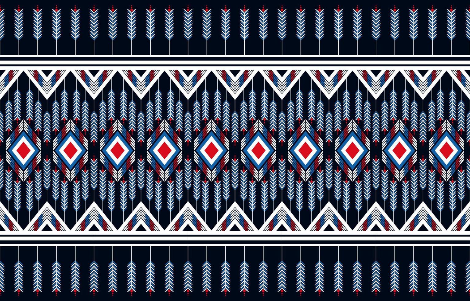 motif ethnique géométrique sans soudure. modèle sans couture ethnique. conception pour les affaires de tissu, rideau, arrière-plan, tapis, papier peint, vêtements, emballage, batik, tissu, illustration vectorielle. vecteur