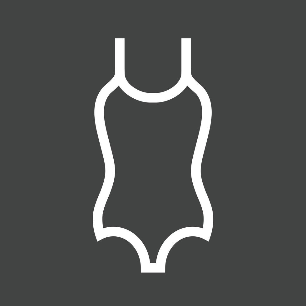 icône inversée de la ligne de gilet de natation vecteur