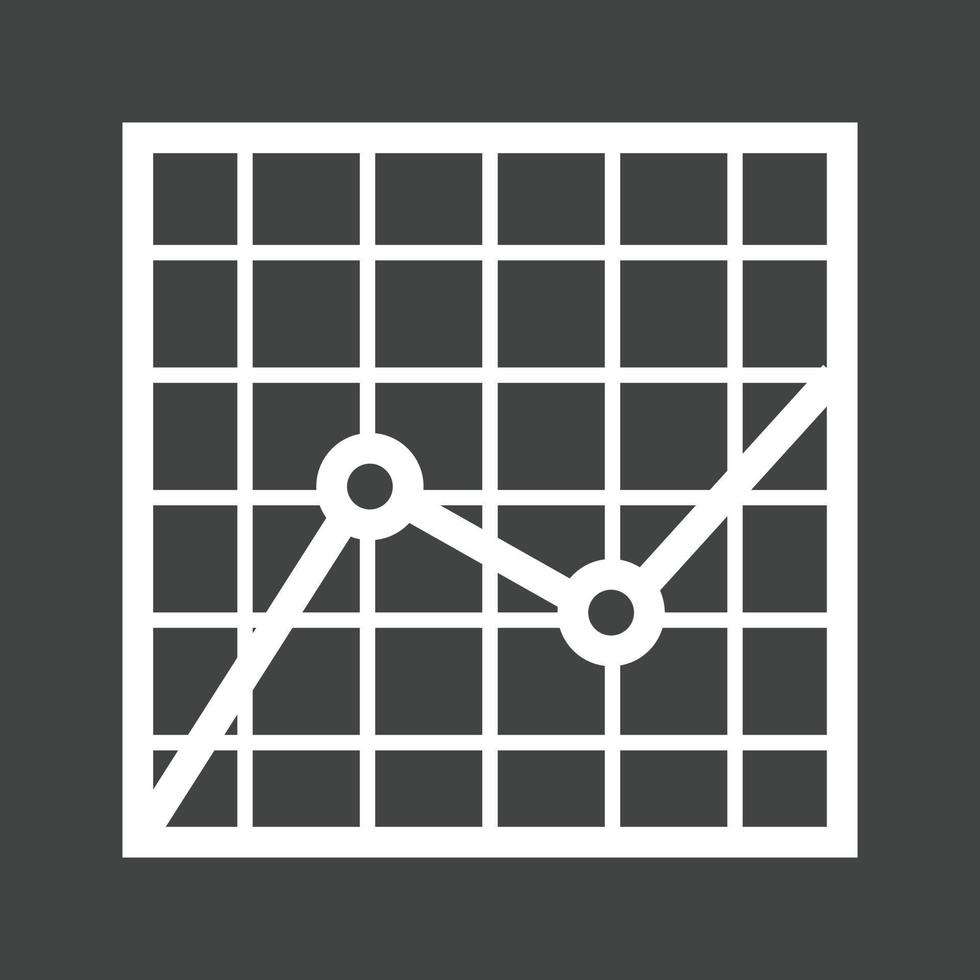 icône inversée de plusieurs lignes de graphique de tendance vecteur