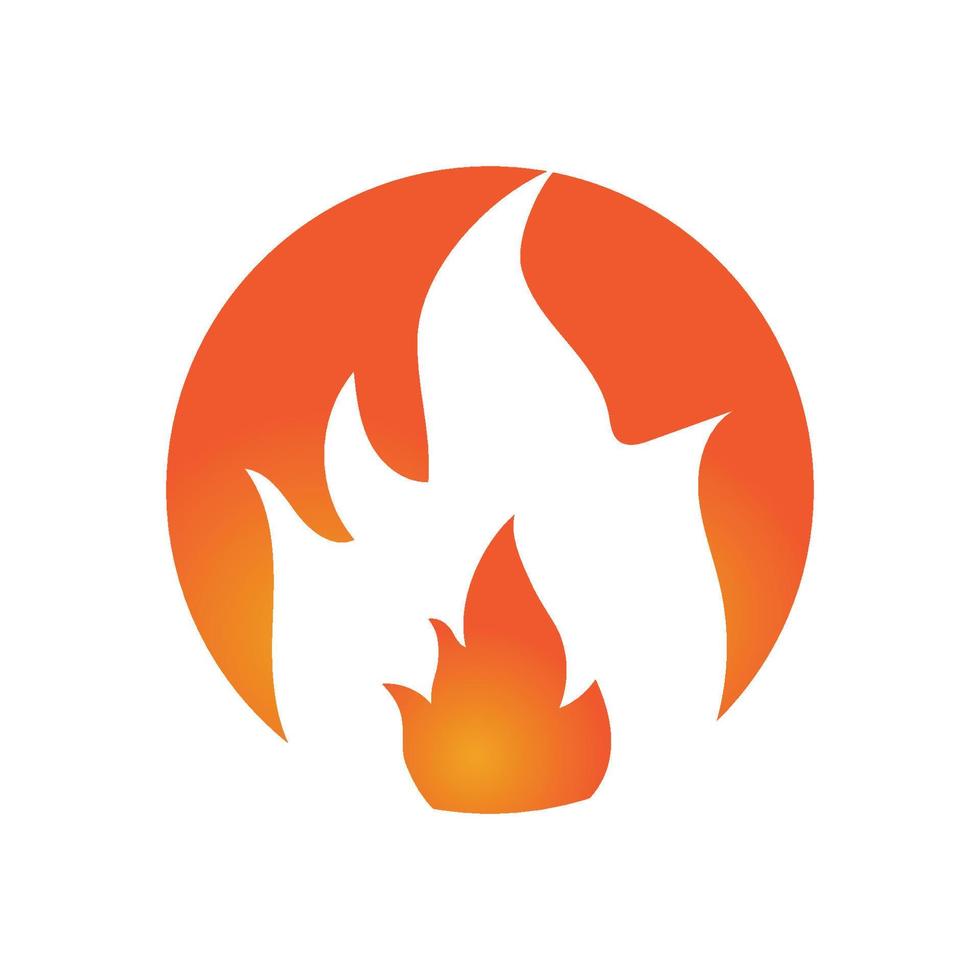 vecteur de logo de flamme de feu, concept de logo de pétrole, de gaz et d'énergie