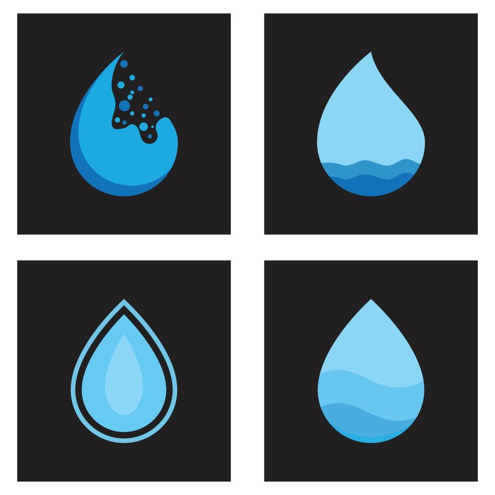 création de vecteur de logo illustration goutte d'eau