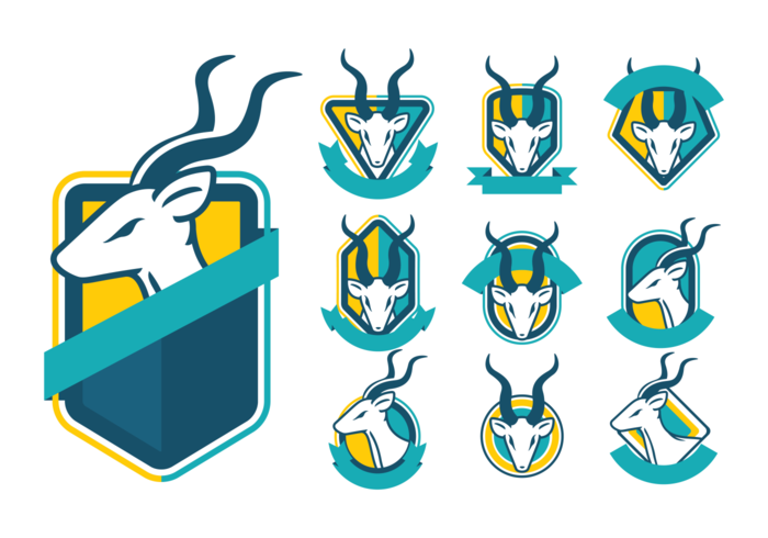 Grand Kudu Badges Vector