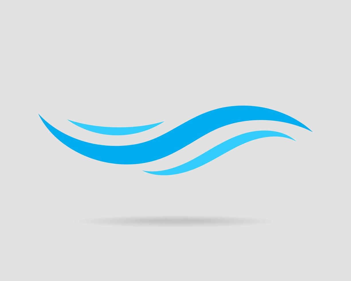 conception de vecteur de vagues. icône de vague d'eau. lignes ondulées isolées.
