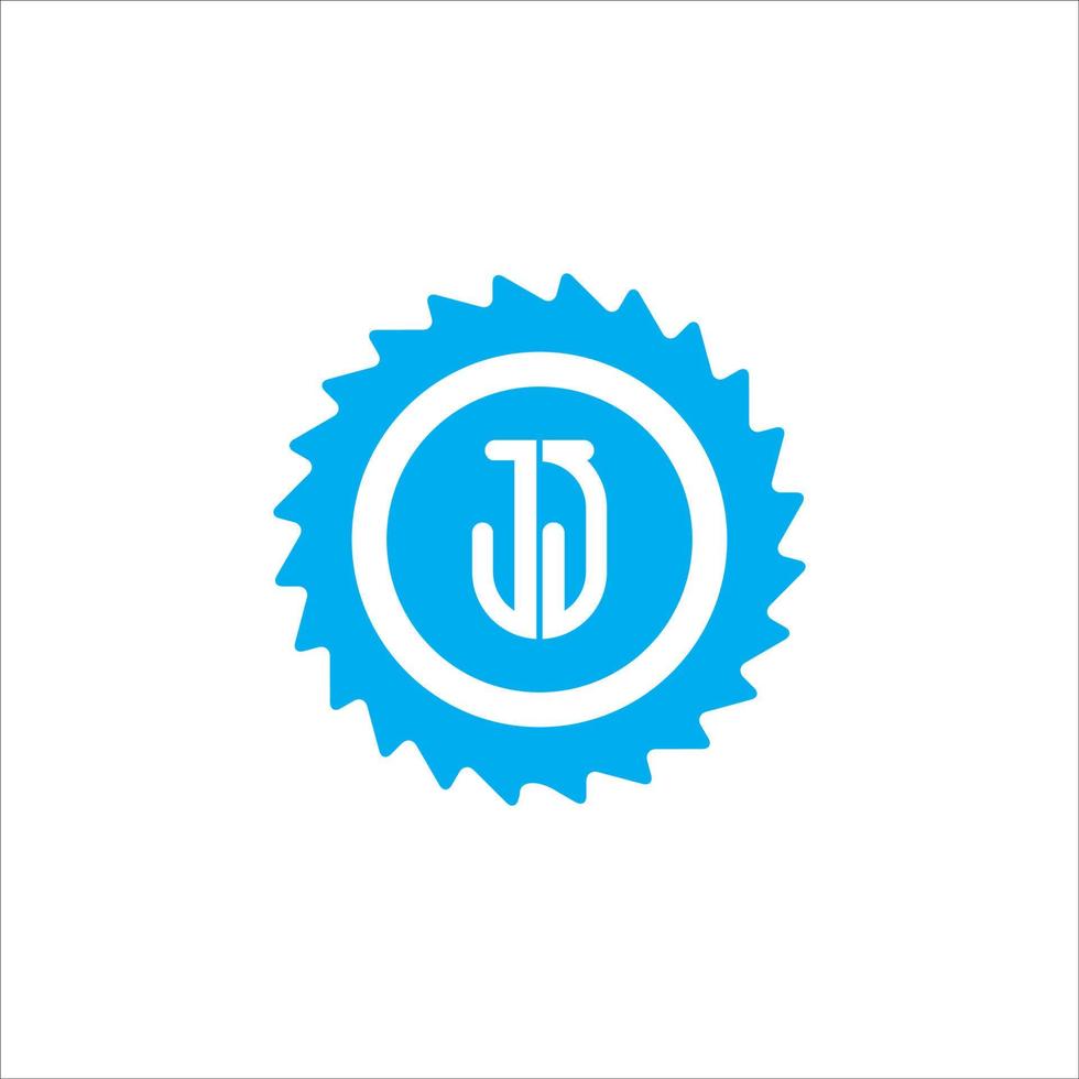 logo monogramme jj j simple et moderne vecteur