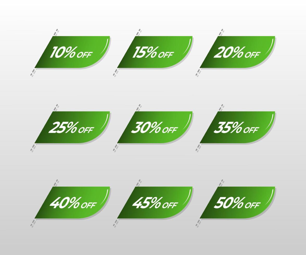 icône d'étiquette d'offre de remise ou symbole de coupon d'achat avec signe de pourcentage pour la bannière d'autocollant de remise marketing vecteur