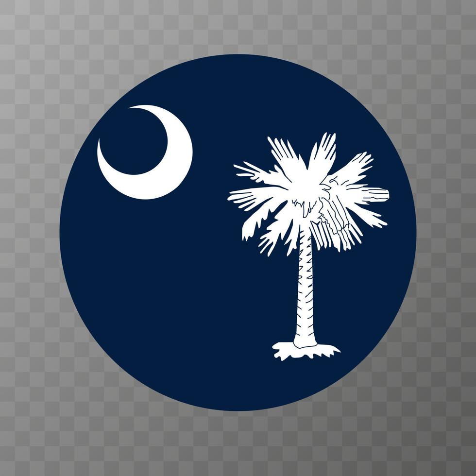 drapeau d'état de la caroline du sud. illustration vectorielle. vecteur