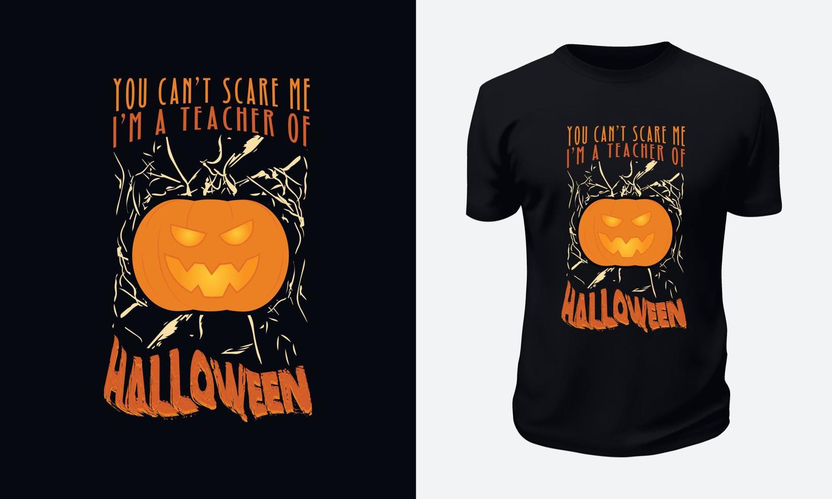 conception de t-shirt d'halloween vecteur