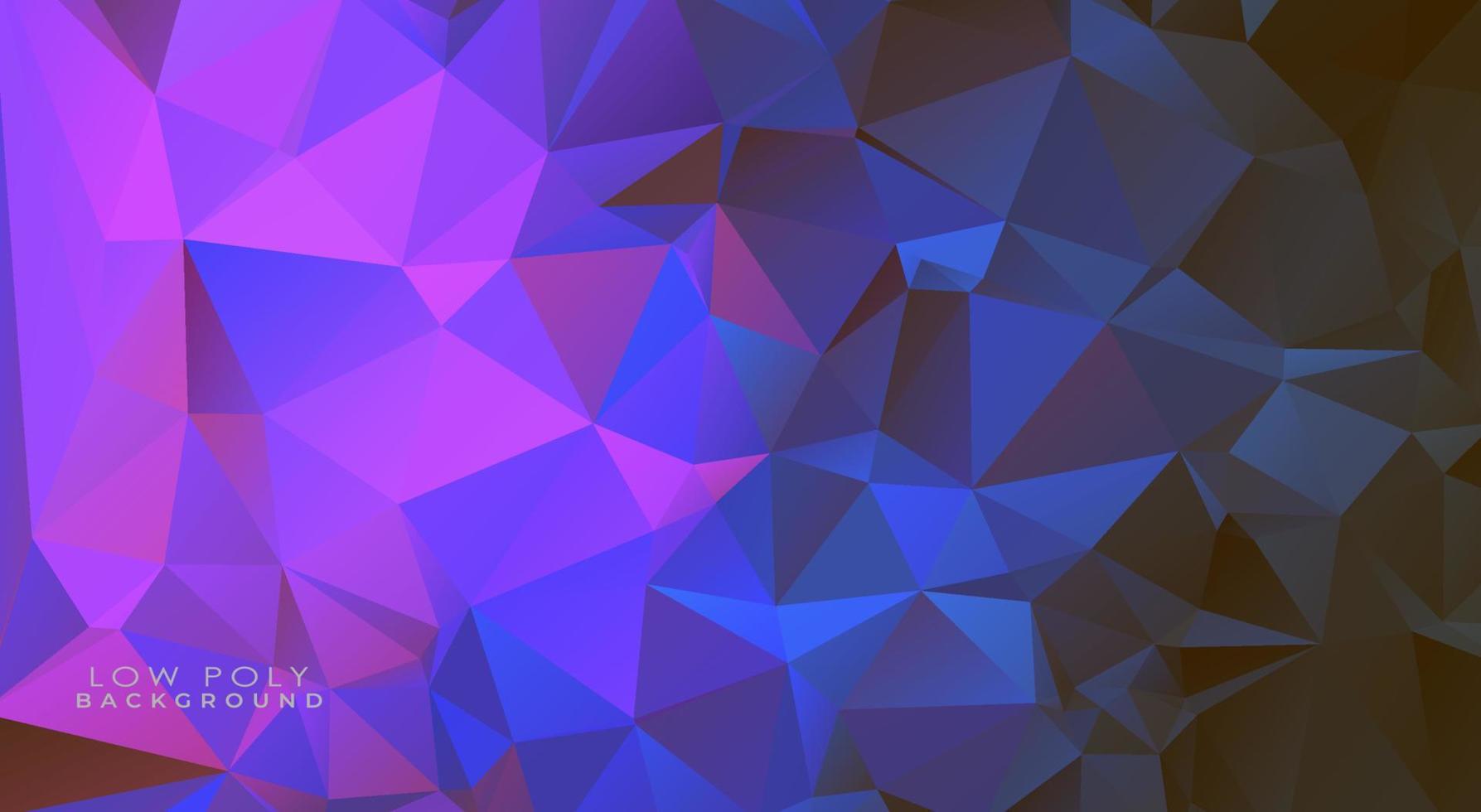 fond coloré low poly vecteur